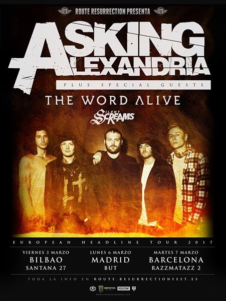 asking alexandria tour