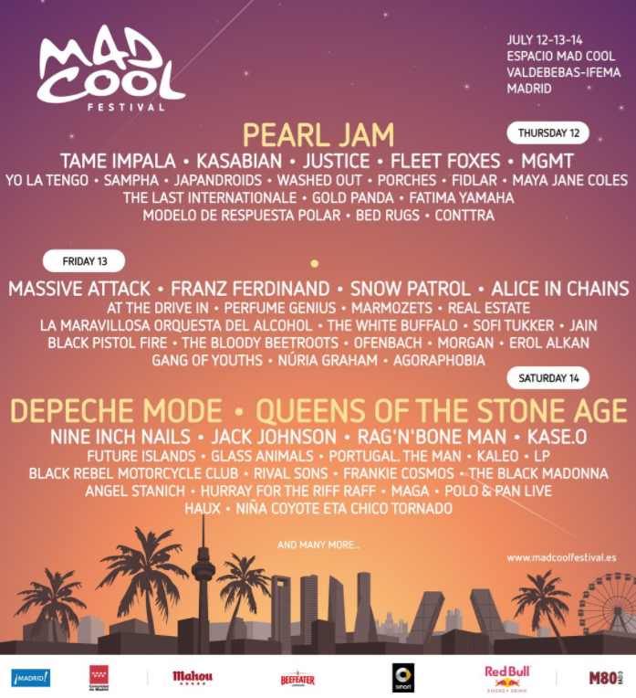 mad cool 2018