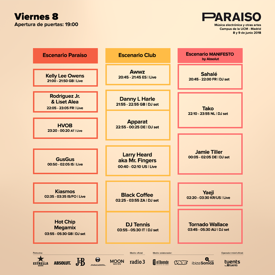paraiso 1 horarios 2