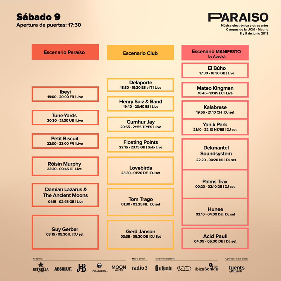 paraiso 1 horarios