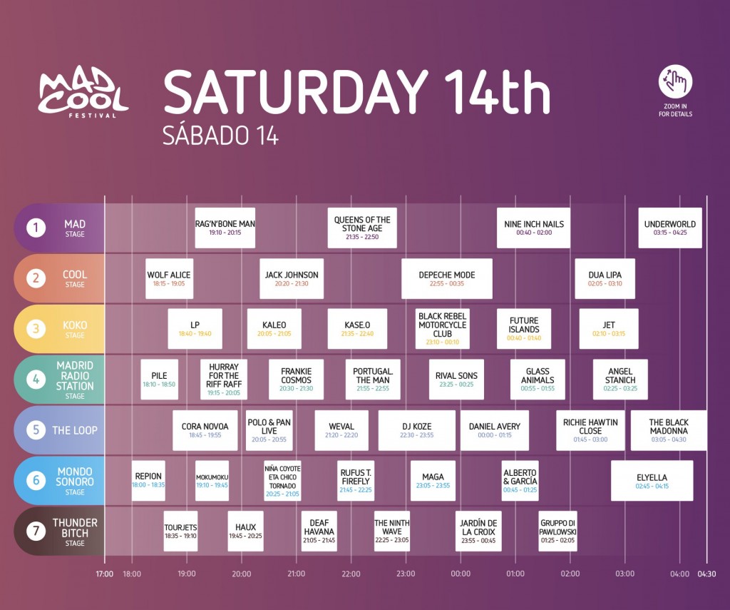 sabado madcool2018