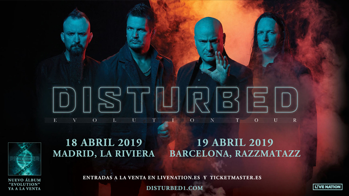 disturbed gira españa 2019
