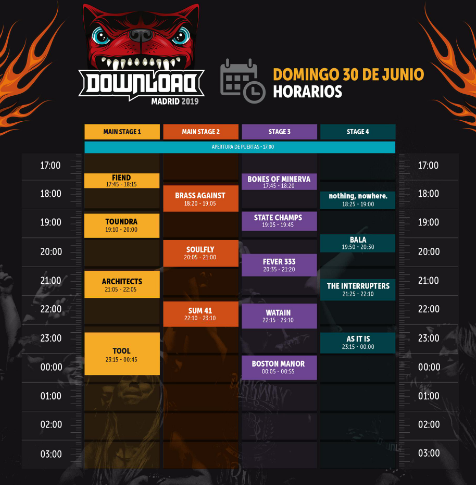 horarios download domingo