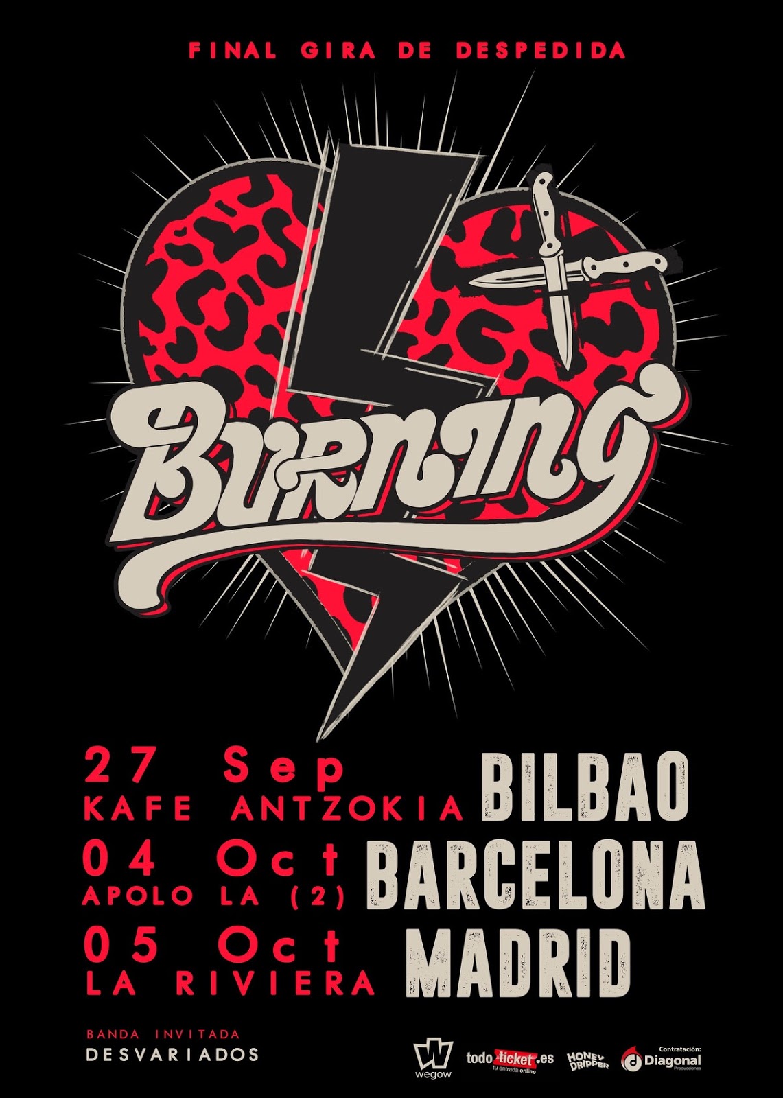 burning gira despedida