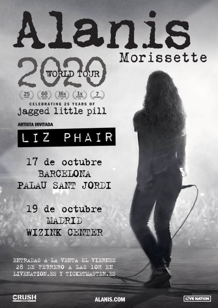 Alanis Morissette_2020 World Tour_BCN y MAD