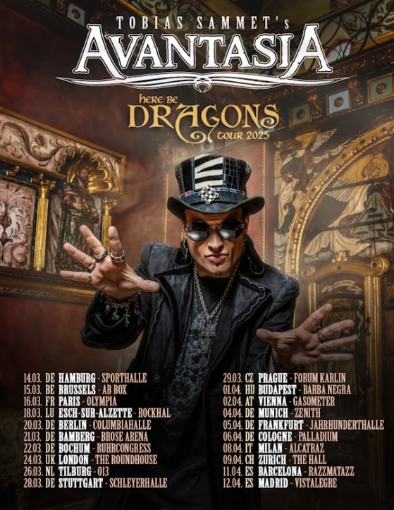 avantasia gira here be dragons