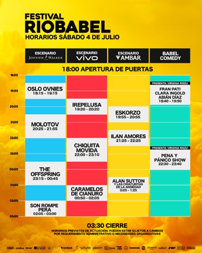 festival rio babel horarios