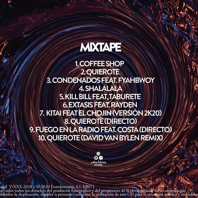 kitai mixtape back cover