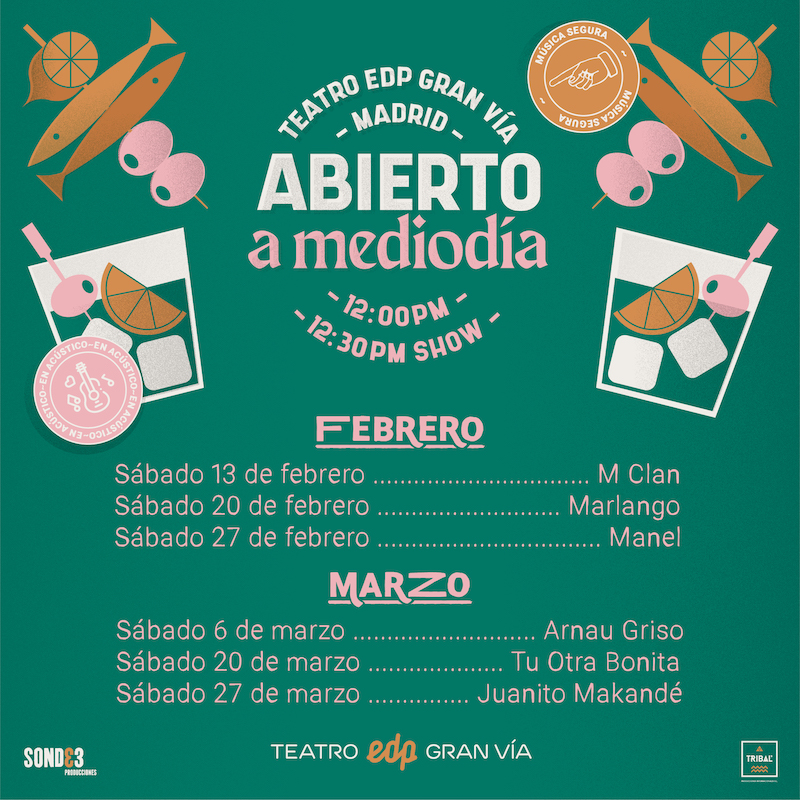 Abierto al mediodia - Lettering