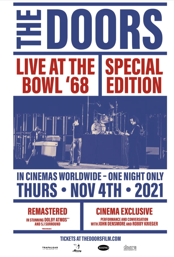 The Doors 'Live At The Bowl '68 Special Edition' llegará a los cines